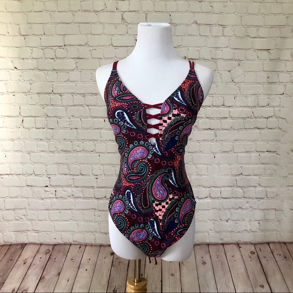 Lace Up One Piece